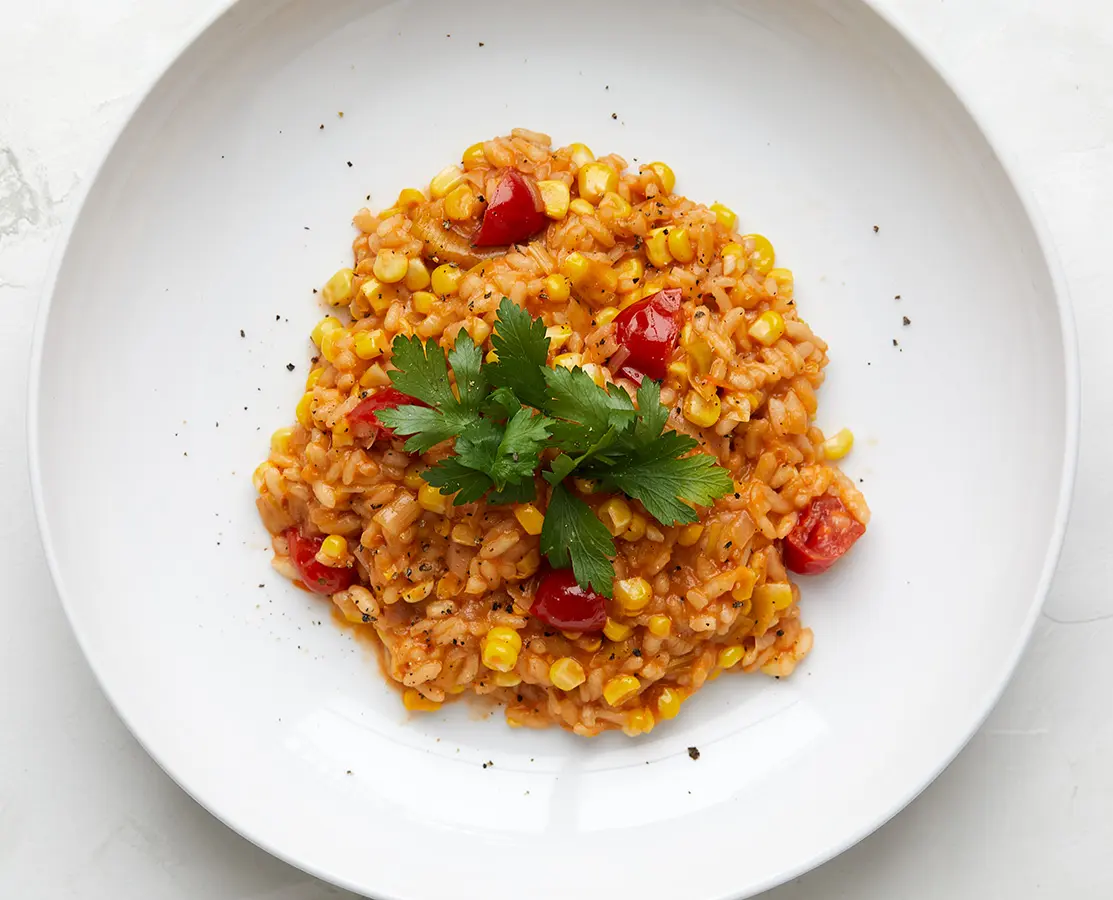 Sherry Tomato Risotto